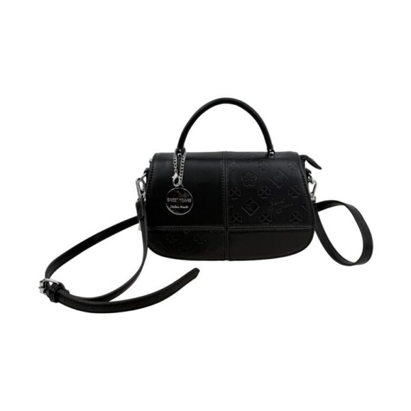 Bolso de Mano Sintético Sweet Years con Diseño de Cuadrados y Bolsillo Trasero de Mujer - Imagen 10