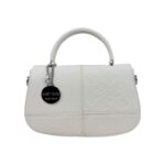 Bolso de Mano Sintético Sweet Years con Diseño de Cuadrados y Bolsillo Trasero de Mujer - Imagen 5