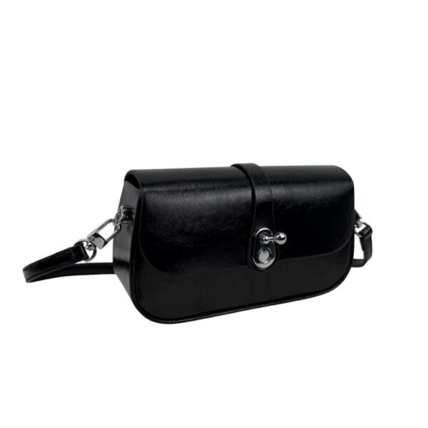 Bolso Bandolera Sintético para Mujer con Solapa Manivela de Giro y Asa Larga Removible - Imagen 9