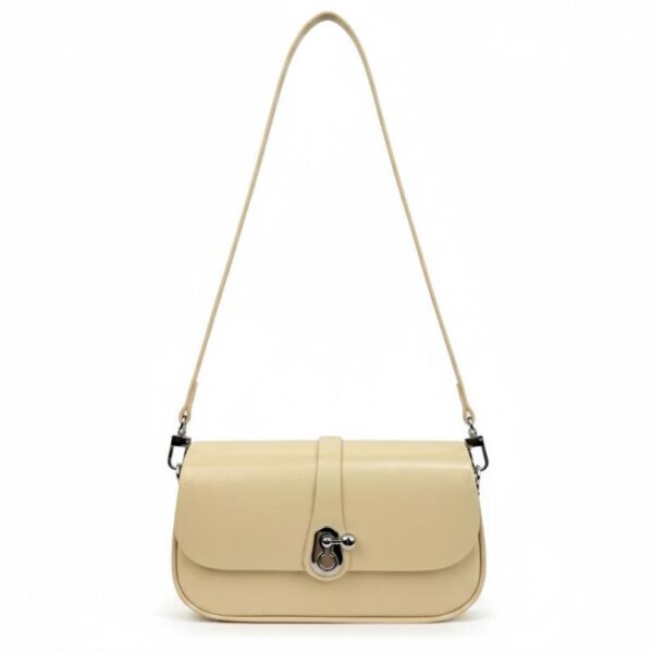 Bolso Bandolera Sintético para Mujer con Solapa Manivela de Giro y Asa Larga Removible - Imagen 3