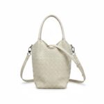 Bolso de Mano Sintético con Diseño Trenzado y Saco Interno Cosido de Cuerdas para Mujer - Imagen 3