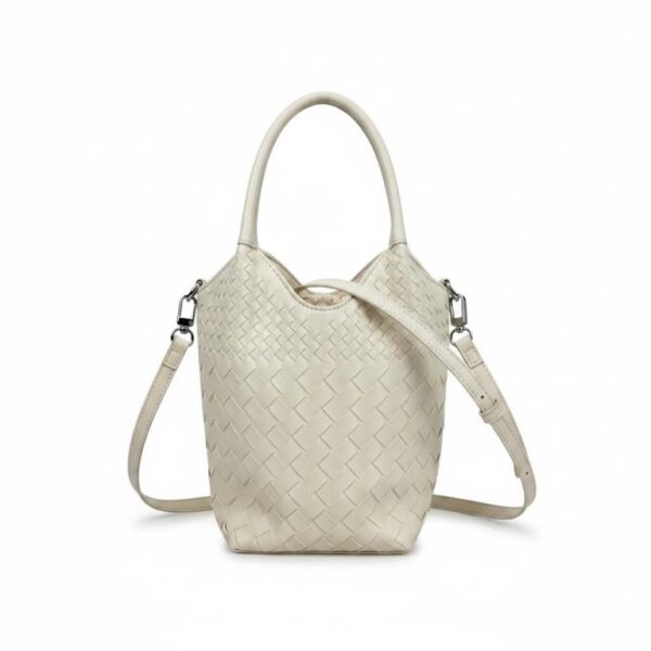Bolso de Mano Sintético con Diseño Trenzado y Saco Interno Cosido de Cuerdas para Mujer - Imagen 3