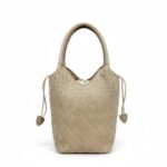 Bolso de Mano Sintético con Diseño Trenzado y Saco Interno Cosido de Cuerdas para Mujer - Imagen 5