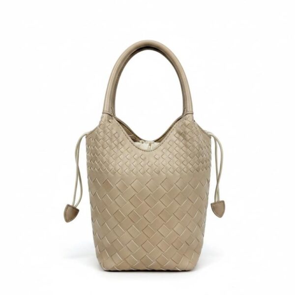 Bolso de Mano Sintético con Diseño Trenzado y Saco Interno Cosido de Cuerdas para Mujer - Imagen 5