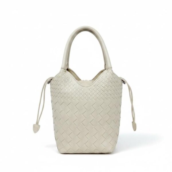 Bolso de Mano Sintético con Diseño Trenzado y Saco Interno Cosido de Cuerdas para Mujer - Imagen 4