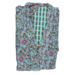 Kimono Artesanal, Étnico, Largo y Reversible de Algodón para Mujer - Imagen 11