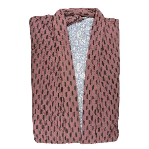 Kimono Artesanal, Étnico, Largo y Reversible de Algodón para Mujer - Imagen 5