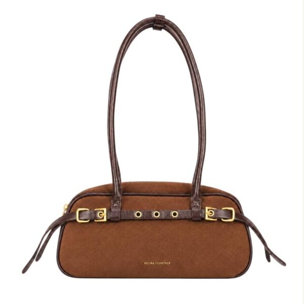 Bolso de Hombro Sintético Regina Schrecker con Cinturón Frontal Decorativo y Asas Largas Mujer - Imagen 5