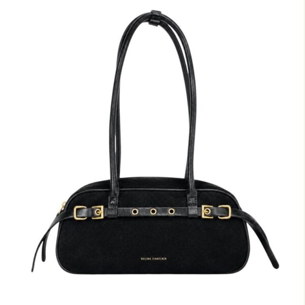 Bolso de Hombro Sintético Regina Schrecker con Cinturón Frontal Decorativo y Asas Largas Mujer - Imagen 4