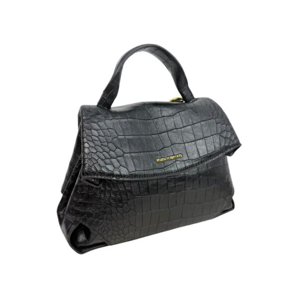 Bolso de Mano Sintético con Diseño Estilo Cocodrilo, Solapa y Cremallera para Mujer - Imagen 7