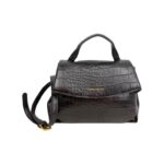 Bolso de Mano Sintético con Diseño Estilo Cocodrilo, Solapa y Cremallera para Mujer - Imagen 8