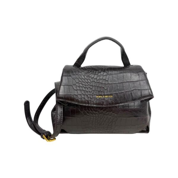 Bolso de Mano Sintético con Diseño Estilo Cocodrilo, Solapa y Cremallera para Mujer - Imagen 8