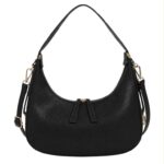 Bolso de Hombro Sintético con Diseño Medialuna y 2 Cremalleras para Mujer - Imagen 8