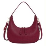 Bolso de Hombro Sintético con Diseño Medialuna y 2 Cremalleras para Mujer - Imagen 4
