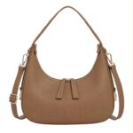 Bolso de Hombro Sintético con Diseño Medialuna y 2 Cremalleras para Mujer - Imagen 5