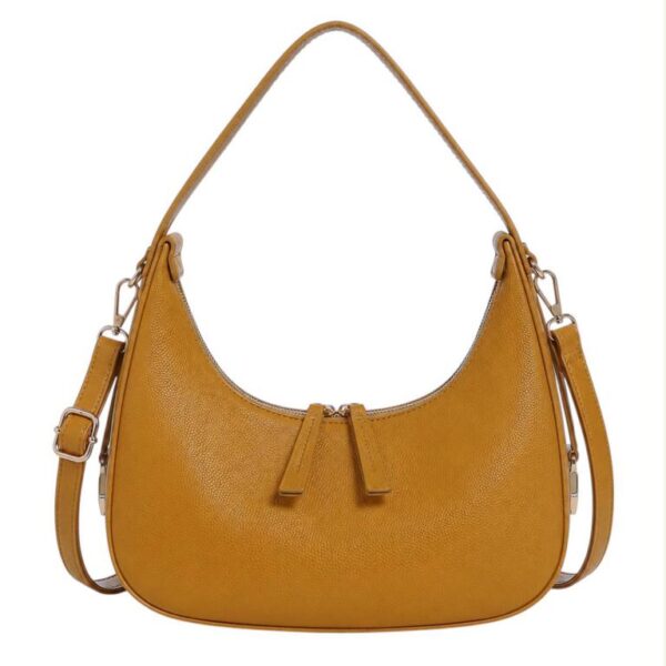 Bolso de Hombro Sintético con Diseño Medialuna y 2 Cremalleras para Mujer - Imagen 6