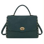 Bolso Maletín Sintético de Mujer con Tachuelas, Solapa de Giro y Gran Capacidad - Imagen 10