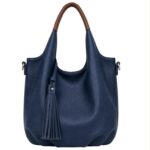 Bolso de Hombro Sintético con 2 Asas Marrones + Bolsito Bandolera para Mujer - Imagen 13