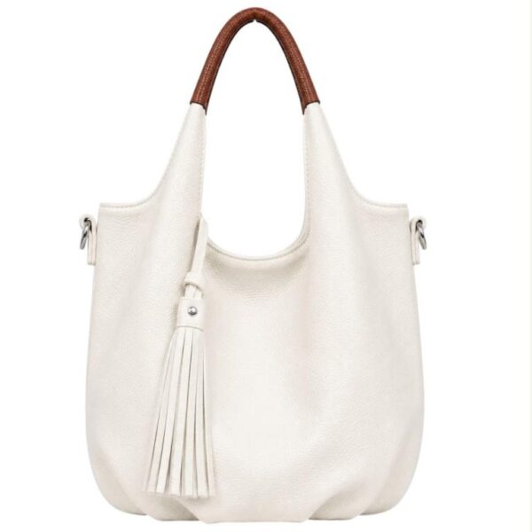 Bolso de Hombro Sintético con 2 Asas Marrones + Bolsito Bandolera para Mujer - Imagen 9