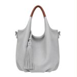 Bolso de Hombro Sintético de Mujer con Asas de Colores y Frontal Decorativo y Bolsito Bandolera - Imagen 5