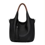 Bolso de Hombro Sintético de Mujer con Asas de Colores y Frontal Decorativo y Bolsito Bandolera - Imagen 6