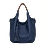 Bolso de Hombro Sintético de Mujer con Asas de Colores y Frontal Decorativo y Bolsito Bandolera - Imagen 7