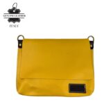 Bolso Bandolera De Mujer en Piel Italiana con Solapa y Cierre de Cremallera para Universidad - Imagen 12