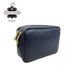 Bolso Bandolera en Piel Italiana con 2 Bolsillos con Cierre de Cremallera para Mujer - Imagen 7