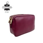 Bolso Bandolera en Piel Italiana con 2 Bolsillos con Cierre de Cremallera para Mujer - Imagen 13