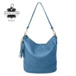 Bolso de Hombro en Piel con Bolsillo Trasero, Enganche Dorado y Asa Larga Mujer - Imagen 29