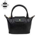 Bolso de Mano en Piel Italiana con Asas Cortas, Solapa y Gran Calidad para Mujer - Imagen 8
