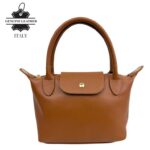 Bolso de Mano en Piel Italiana con Asas Cortas, Solapa y Gran Calidad para Mujer - Imagen 10