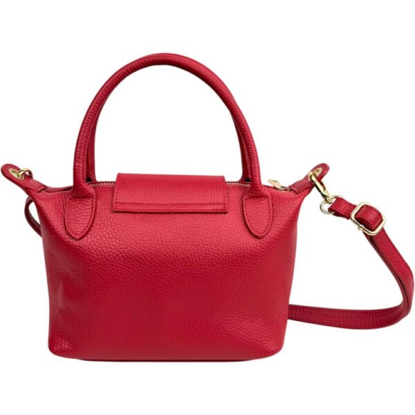 Bolso de Mano en Piel Italiana con Asas Cortas, Solapa y Gran Calidad para Mujer - Imagen 16
