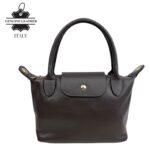Bolso de Mano en Piel Italiana con Asas Cortas, Solapa y Gran Calidad para Mujer - Imagen 11