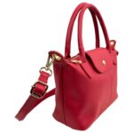 Bolso de Mano en Piel Italiana con Asas Cortas, Solapa y Gran Calidad para Mujer - Imagen 15