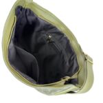 Bolso de Hombro tipo Hobo en Piel Italiana con Frontal de Serraje y Gran Calidad para Mujer - Imagen 14