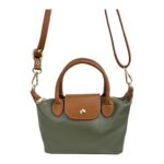 Bolso de Mano Bicolor en Piel Italiana con Gran Calidad y Mini Solapa para Mujer - Imagen 17