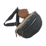 Riñonera Sintética Bicolor con Bolsillos Exteriores y Monedero Circular Extra para Mujer - Imagen 8