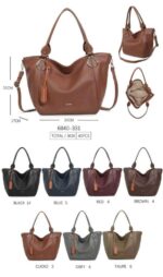 Bolso de Hombro Sintético Hobo Valentini con Gran Capacidad y Bolsillo Trasero para Mujer - Imagen 8