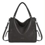 Amplio Bolso de Hombro Sintético Hobo Valentini con Cuerdas laterales Decorativas Mujer - Imagen 5