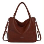 Amplio Bolso de Hombro Sintético Hobo Valentini con Cuerdas laterales Decorativas Mujer - Imagen 2