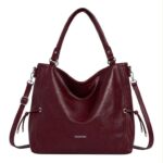 Amplio Bolso de Hombro Sintético Hobo Valentini con Cuerdas laterales Decorativas Mujer - Imagen 7