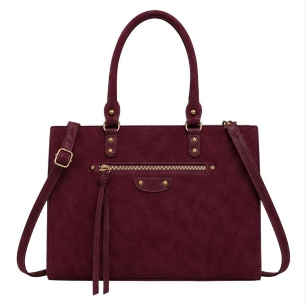 Bolso Maletín Sintético de Mujer con Bolsillos Exteriores y Tachuelas Frontales - Imagen 6