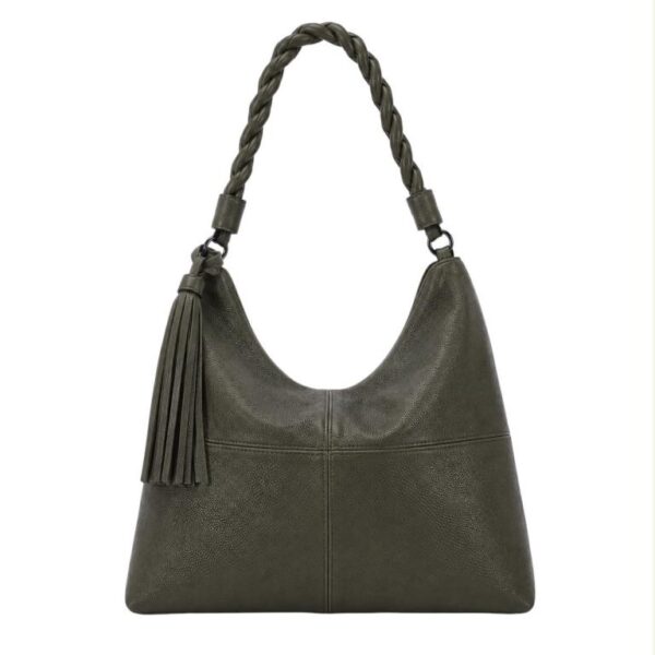 Bolso de Hombro Sintético con Asa Larga Trenzada y Gran Capacidad para Mujer - Imagen 9