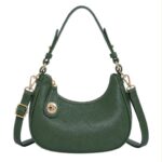 Bolso de Hombro Sintético con Diseño Medialuna y Bloqueo de Seguridad para Mujer - Imagen 7