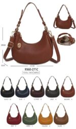 Bolso de Hombro Sintético con Diseño Medialuna y Bloqueo de Seguridad para Mujer - Imagen 10