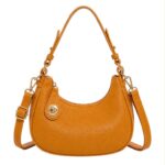 Bolso de Hombro Sintético con Diseño Medialuna y Bloqueo de Seguridad para Mujer - Imagen 3
