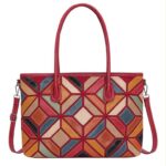 Bolso de Hombro Sintético con Diseño Patchwork y Gran Capacidad para Mujer - Imagen 6