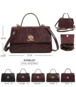 Bolso de Mano Sintético con Solapa de Giro y Bolsillos Internos para Mujer - Imagen 6
