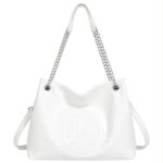 Bolso de Hombro Sintético Hobo con Estampado Frontal D.C. y 2 Asas Ajustables de Cadena - Imagen 3